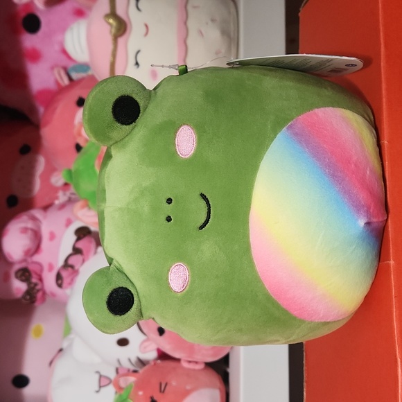 Squishmallows Doxl The Frog  Rainbow Belly 7" - Picture 1 of 3